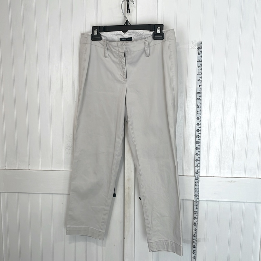 Lands end, tan khaki pants, size 8P fit 2